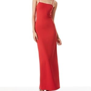 ALICE + OLIVIA NELLE SPAGHETTI STRAP MAXI DRESS women size 4